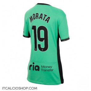 Atletico Madrid Alvaro Morata #19 Terza Maglia Femmina 2023-24 Manica Corta
